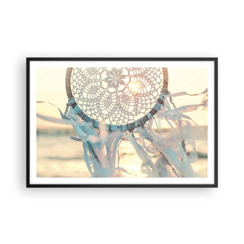 Poster in een zwarte lijst - Kanten totem - 91x61 cm