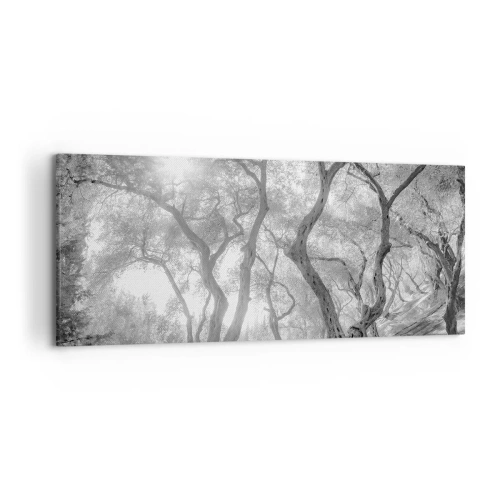 Schilderen op canvas - In de olijfboomgaard - 120x50 cm