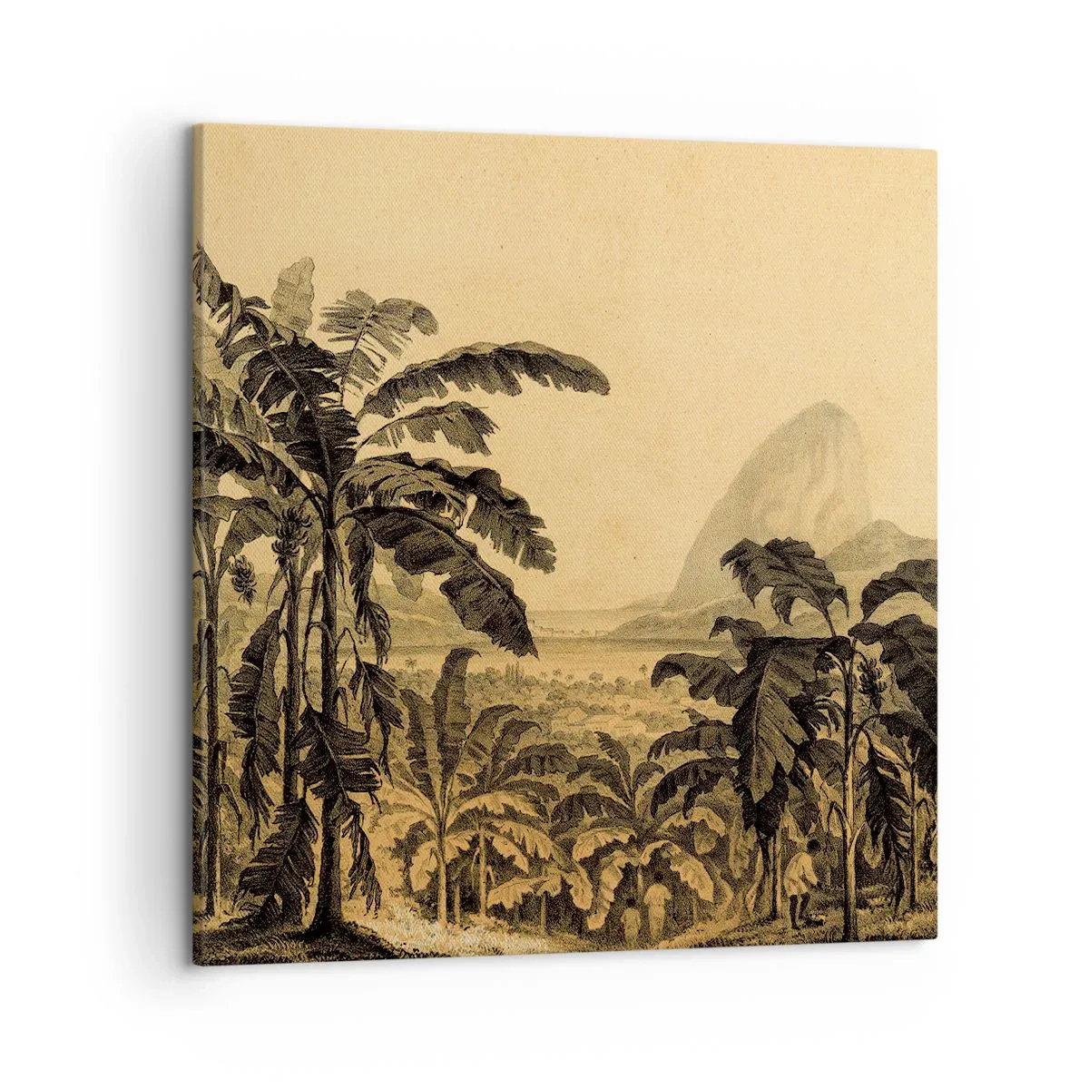 Schilderen op canvas - in een koloniaal klimaat - 50x50 cm