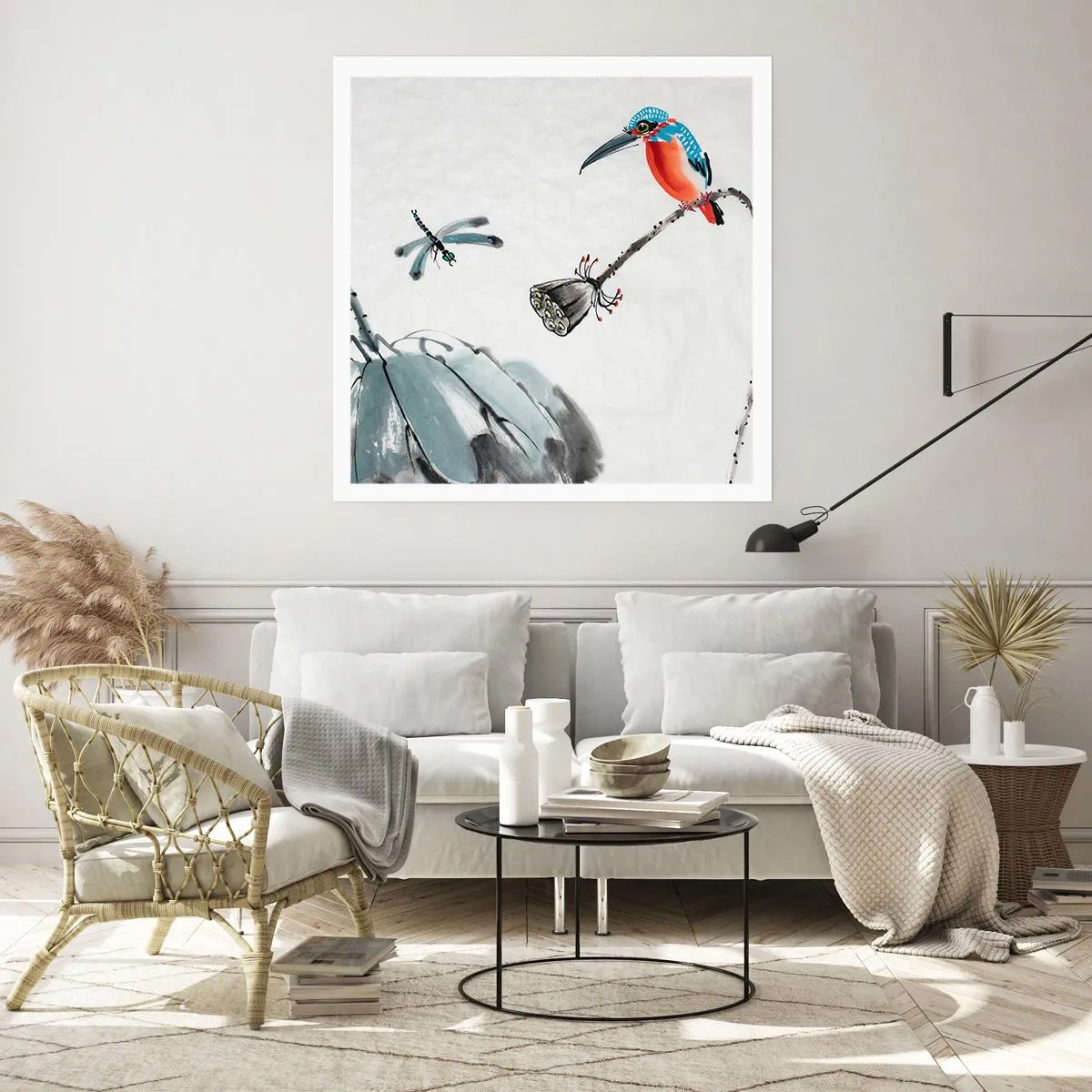 Poster - Het leven van de weide - 60x60 cm