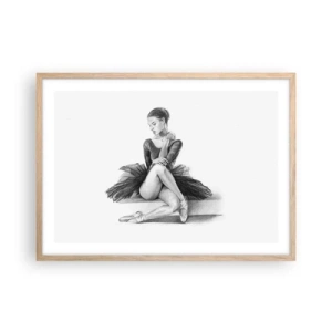 Een poster in een licht eiken lijst - Betoverd door de dans - 70x50 cm