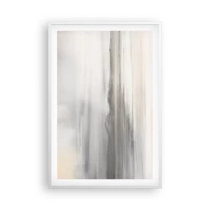 Poster in een witte lijst - Afstand in reflectie - 61x91 cm
