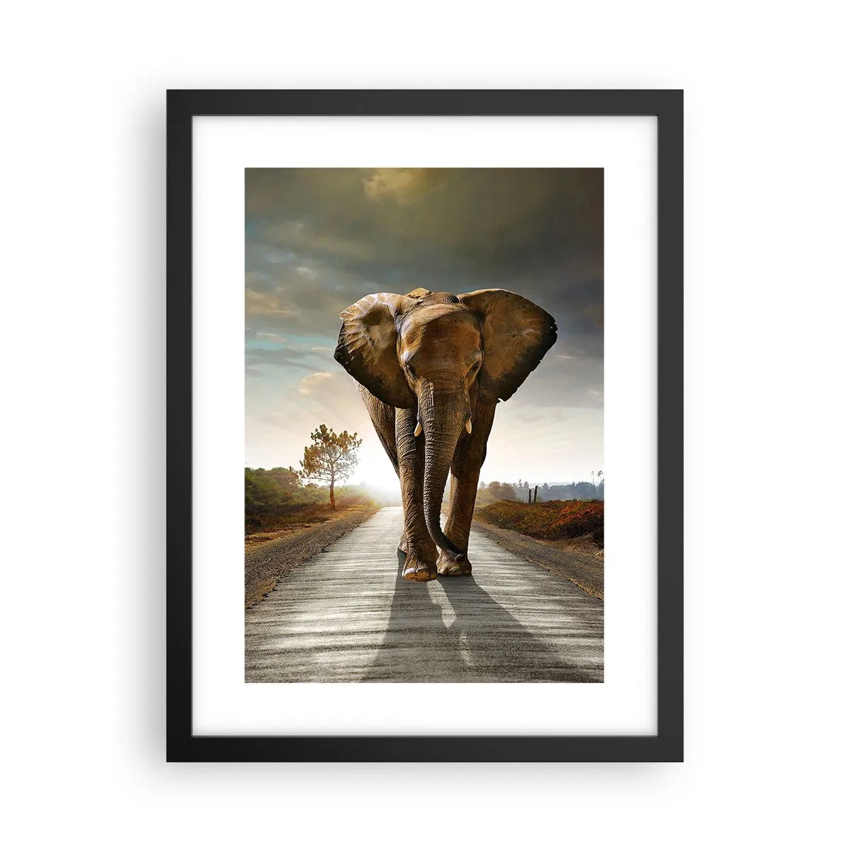 Poster in een zwarte lijst - En helemaal niet in een porseleinen pakhuis - 30x40 cm