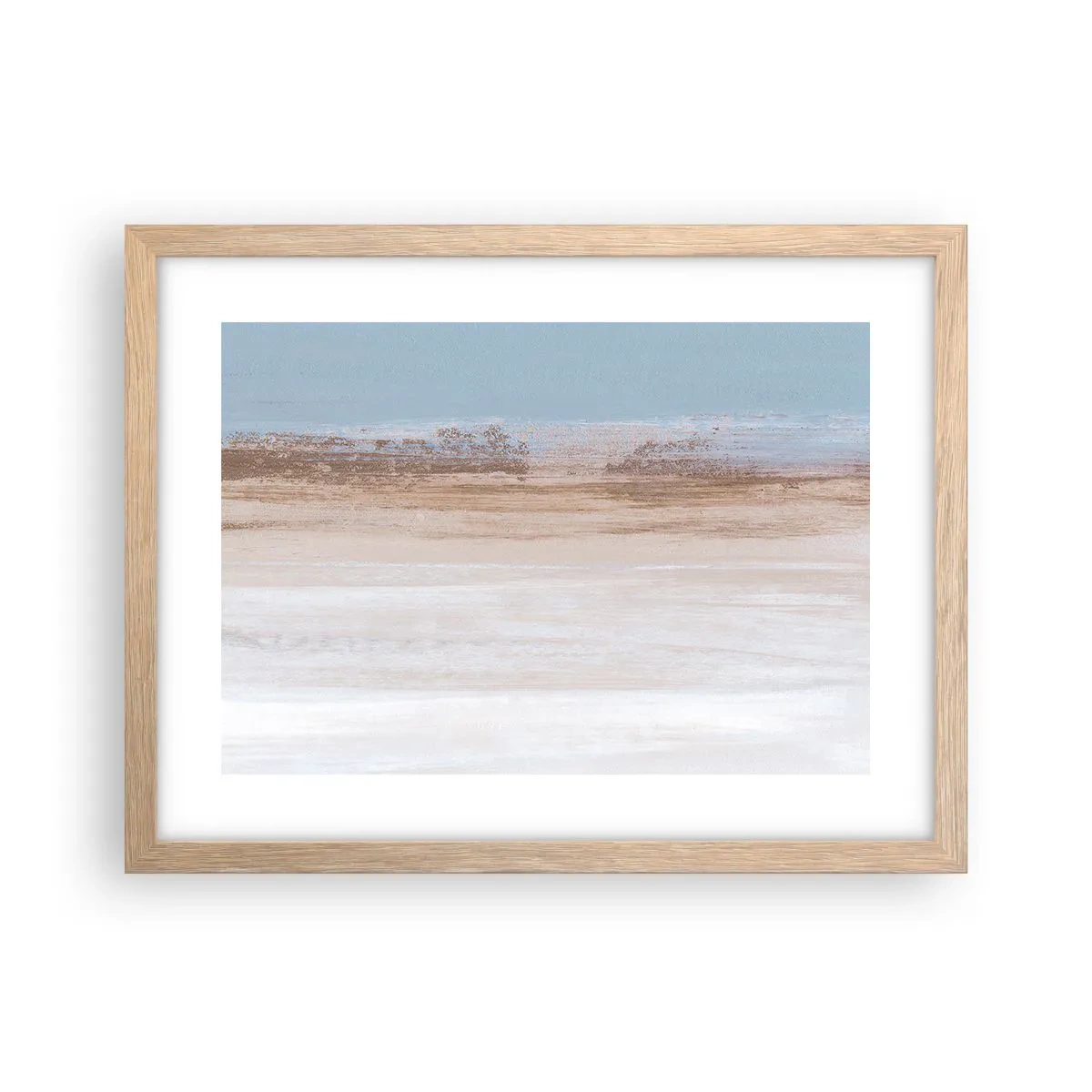 Een poster in een licht eiken lijst - Dubbelzinnig landschap - 40x30 cm