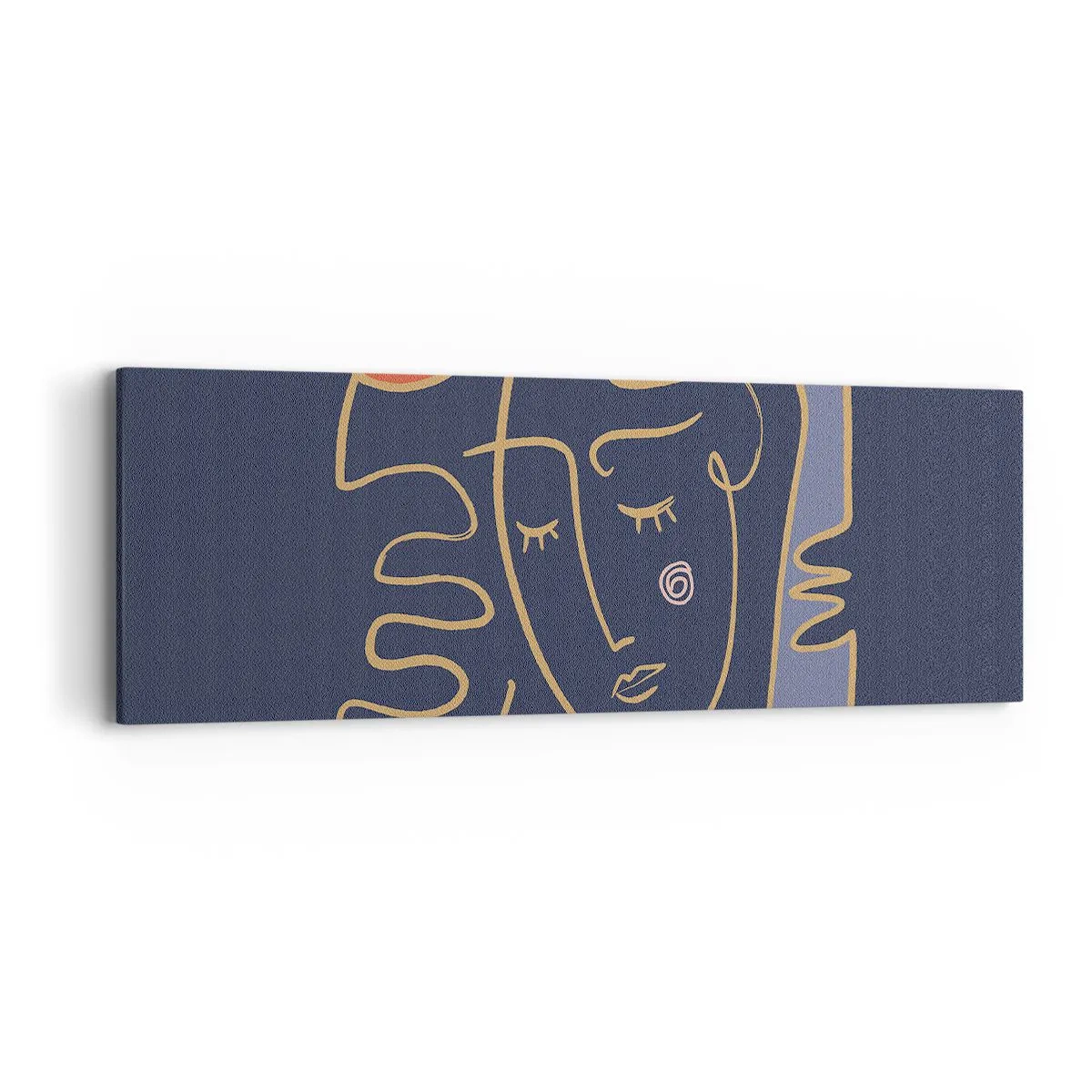 Schilderen op canvas - In nadenken - 90x30 cm