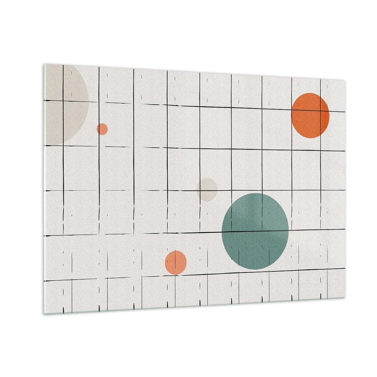 Schilderen op glas - Gevangen. Wij of zij? - 100x70 cm