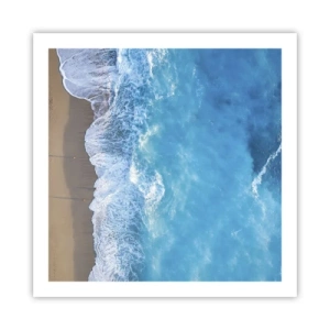 Poster - De kracht van blauw - 60x60 cm