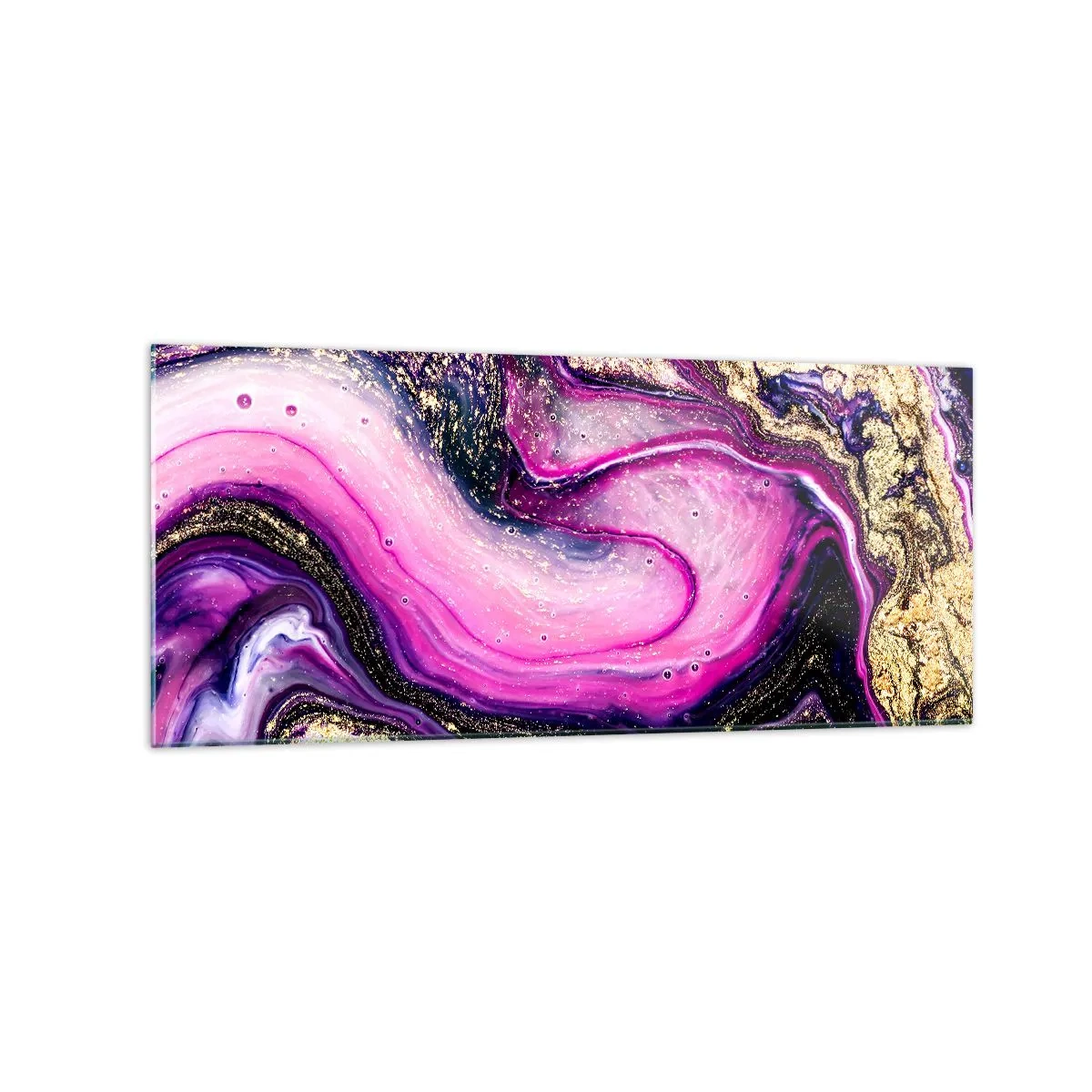 Schilderen op glas - Een momentje achter de schermen - 120x50 cm
