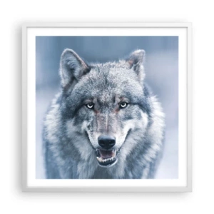 Poster in een witte lijst - Ga jij de uitdaging aan? - 60x60 cm