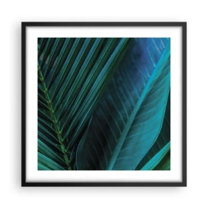 Poster in een zwarte lijst - De anatomie van groen - 50x50 cm