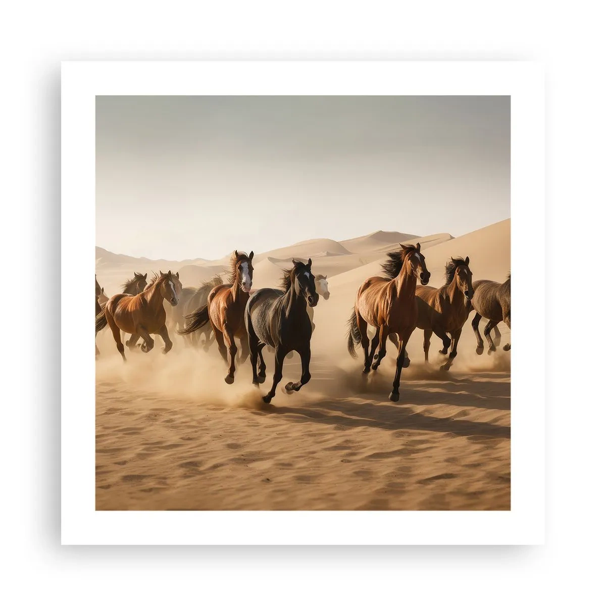 Poster - Vrij als de wind - 50x50 cm