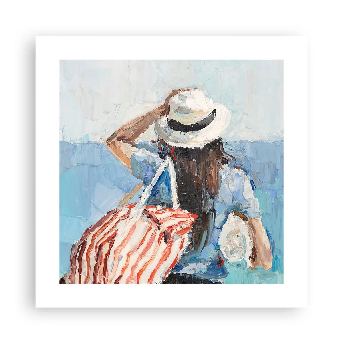 Poster - Welkom bij je vakantie - 40x40 cm