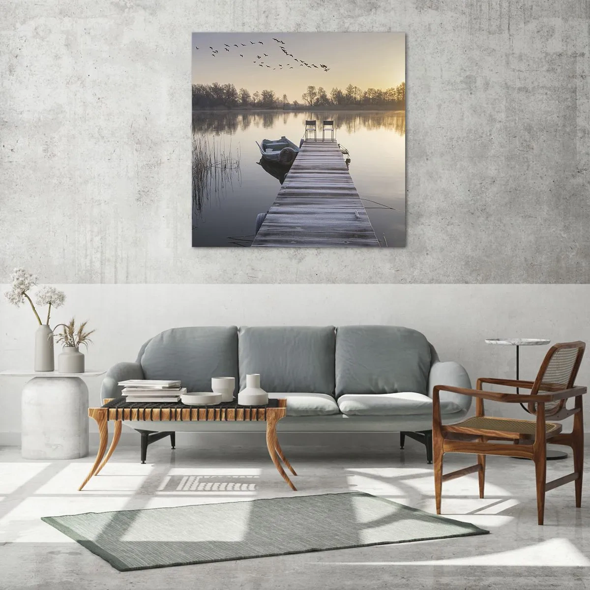 Schilderen op glas - Ik ben zo terug - 70x70 cm