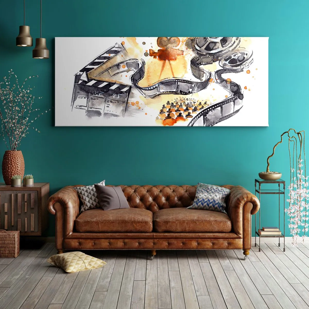 Schilderen op canvas - In het land van dromen - 100x40 cm