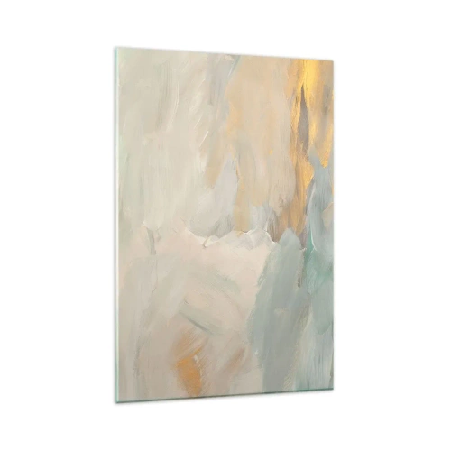 Schilderen op glas - Abstractie – het land van zachtheid - 80x120 cm