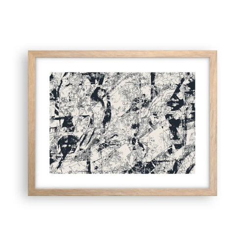Een poster in een licht eiken lijst - Interpenetratie van tegenstellingen - 40x30 cm