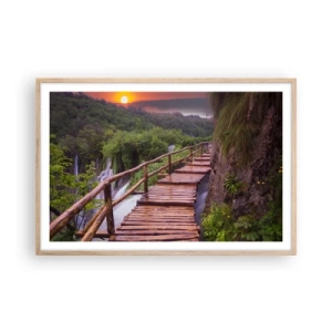 Een poster in een licht eiken lijst - Ongelooflijke schoonheid - 91x61 cm