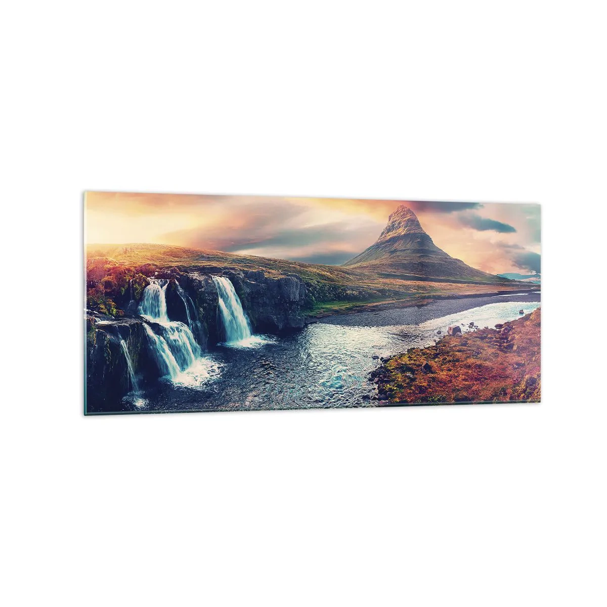 Schilderen op glas - In de majesteit van de natuur - 120x50 cm