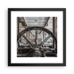 Poster in een zwarte lijst - Het geheime leven van de fabriek - 30x30 cm