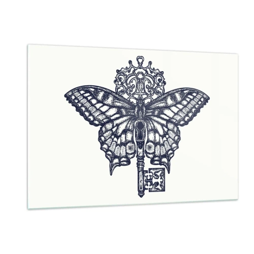 Schilderen op glas - Alle geheimen van het hart - 120x80 cm