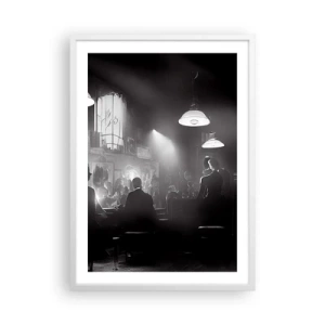 Poster in een witte lijst - In jazz-sfeer - 50x70 cm