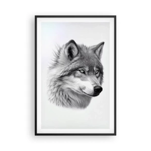 Poster in een zwarte lijst - Alfa – zonder twijfel - 61x91 cm