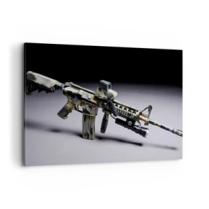 Schilderen op canvas - Altijd dreigend - 100x70 cm