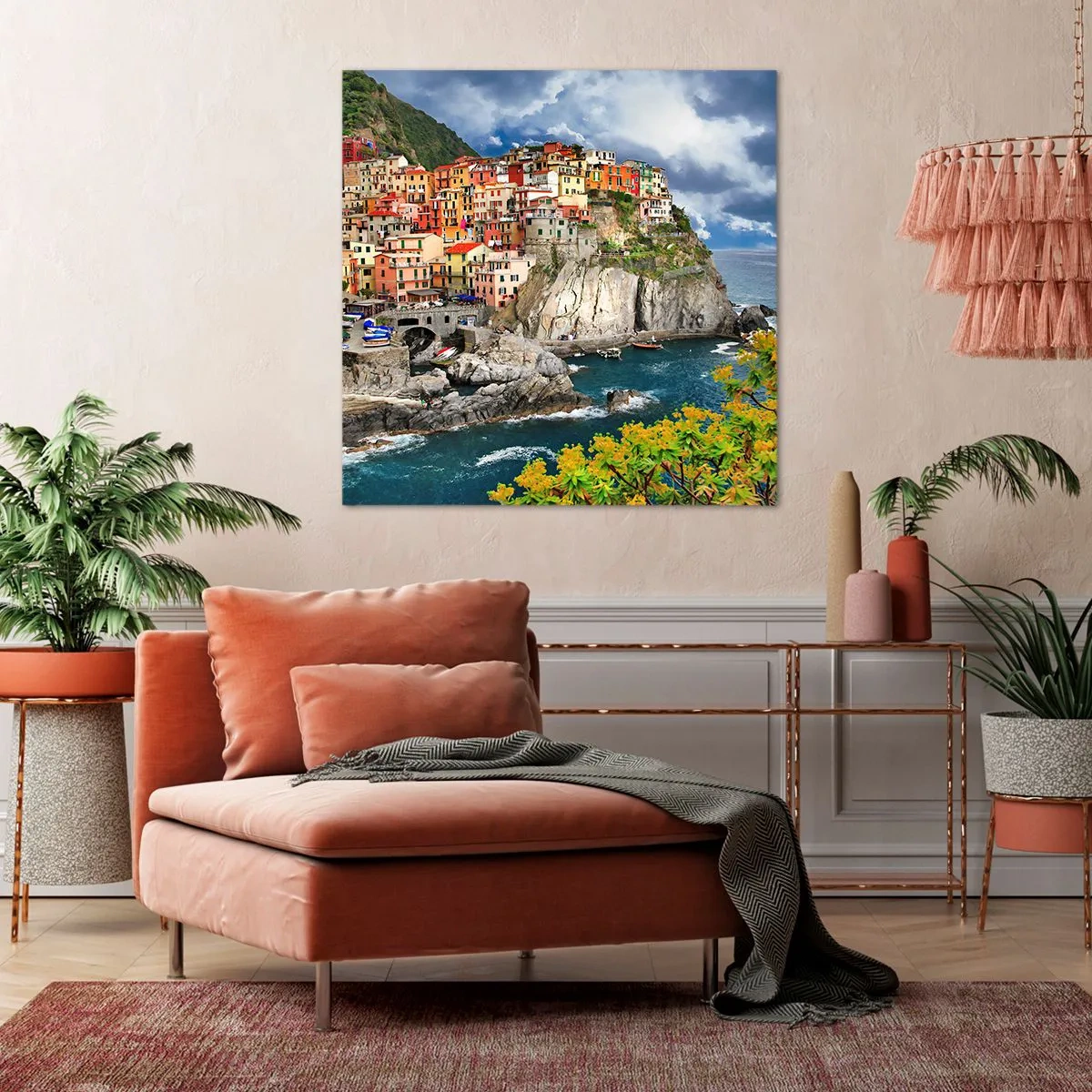 Schilderen op canvas - Een groepje geklampt an de rots - 60x60 cm