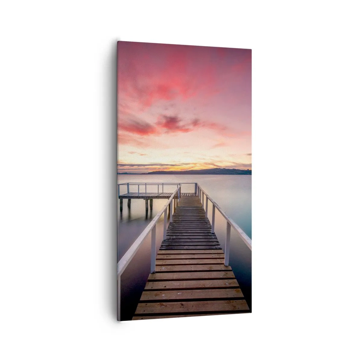 Schilderen op canvas - De zachte vlam van de avond - 65x120 cm