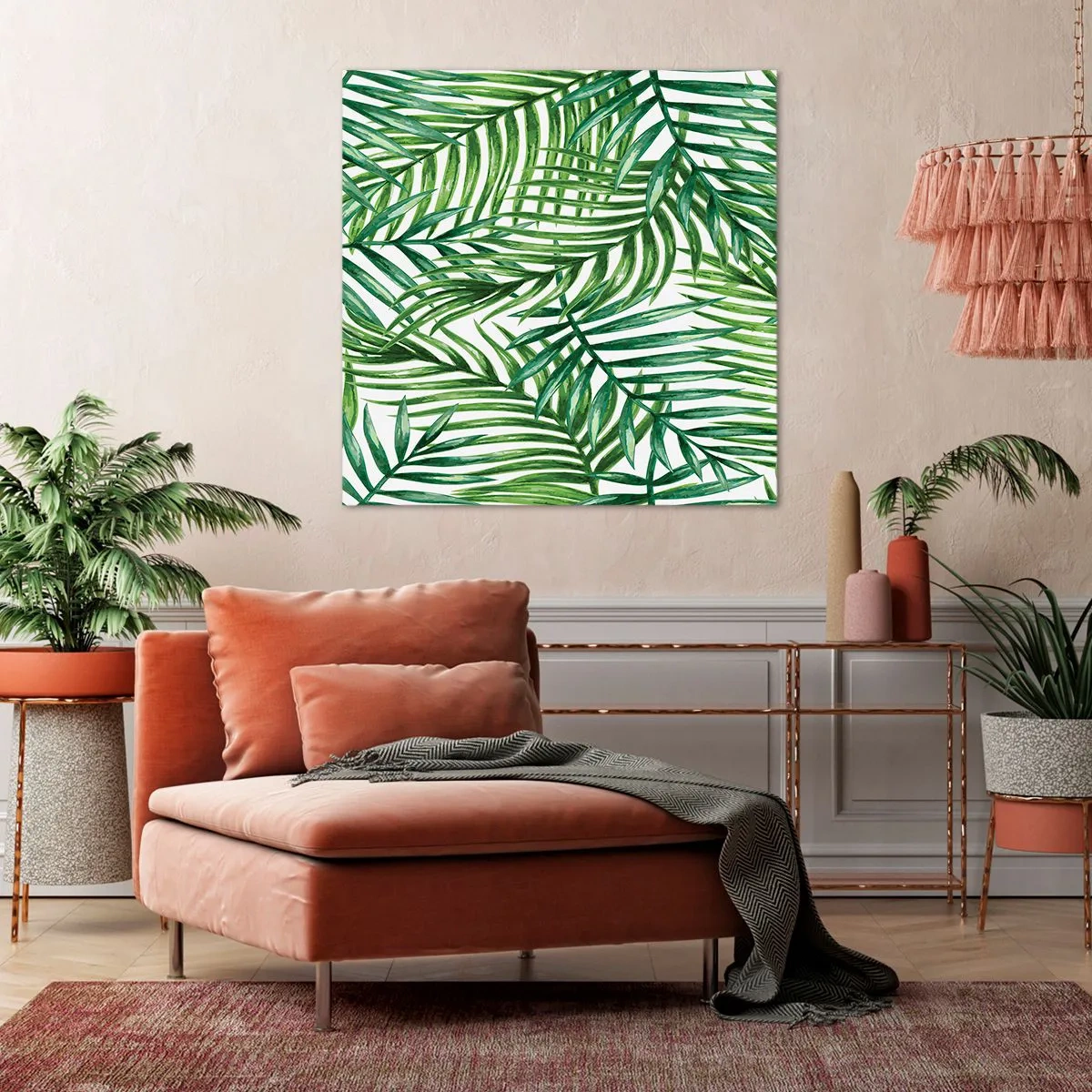 Schilderen op canvas - Onder de groene luifel - 30x30 cm