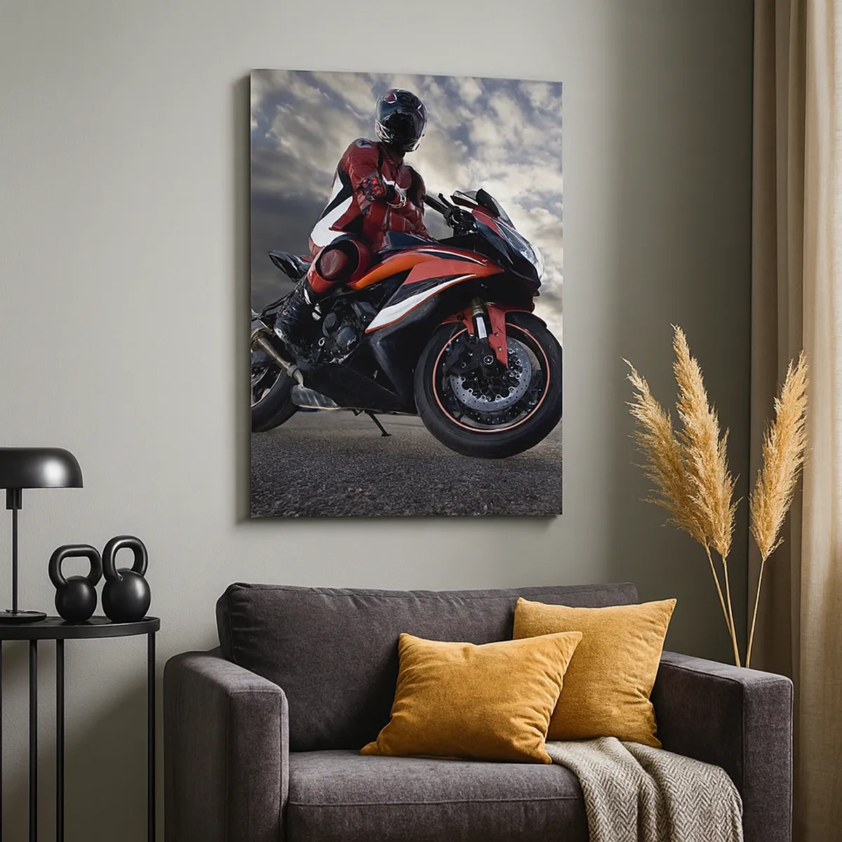 Schilderen op canvas - Dark Rider - 50x70 cm
