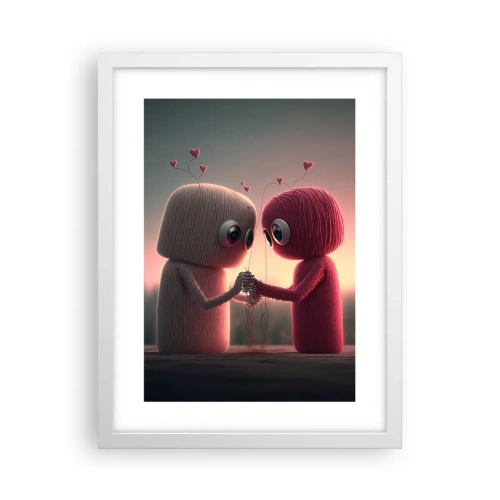 Poster in een witte lijst - Iedereen mag liefhebben - 30x40 cm