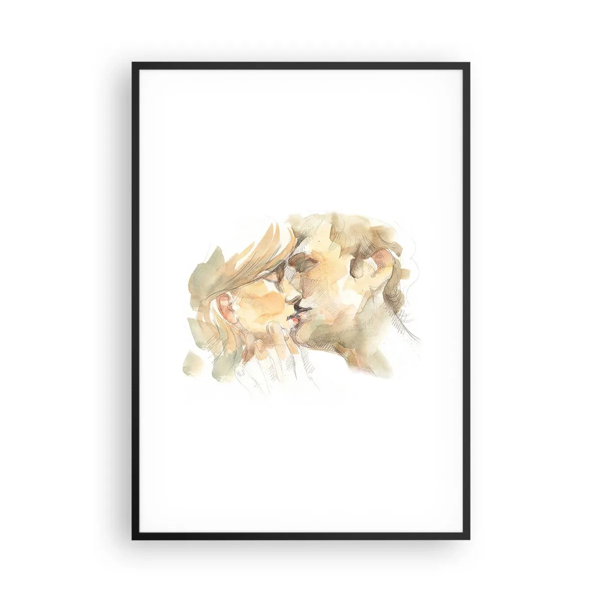 Poster in een zwarte lijst - De helft gevonden? - 70x100 cm