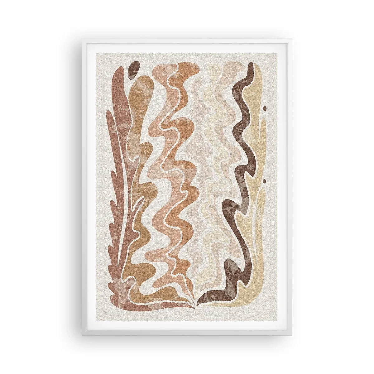 Poster in een witte lijst - Goede energie – goede emoties - 70x100 cm