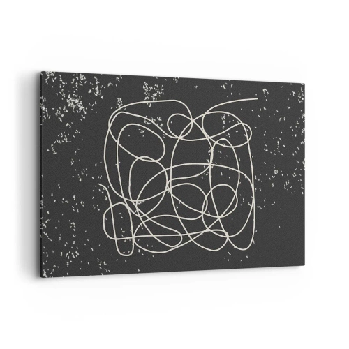 Schilderen op canvas - Dwalende gedachten - 100x70 cm