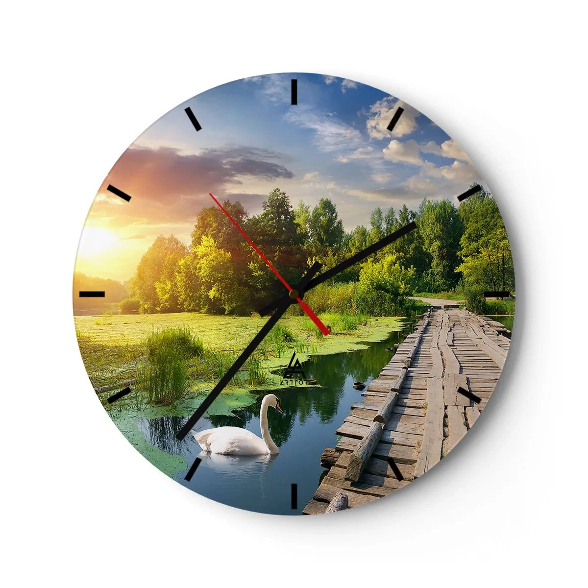 Wandklok - Klok - Zomer, zomer overal - 40x40 cm