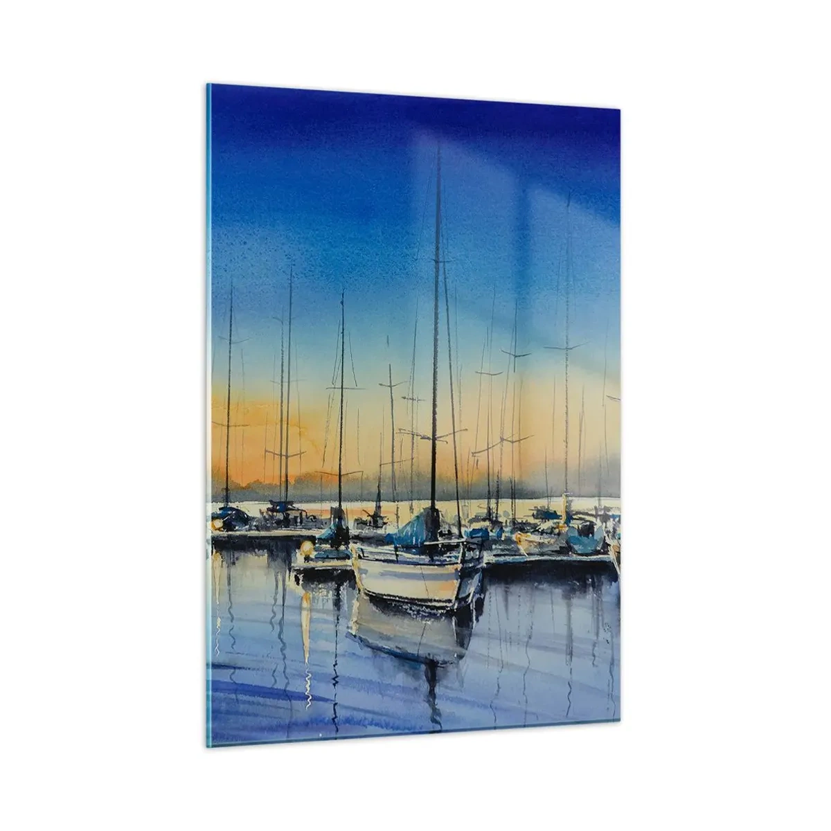Schilderen op glas - Einde van een goede dag - 50x70 cm