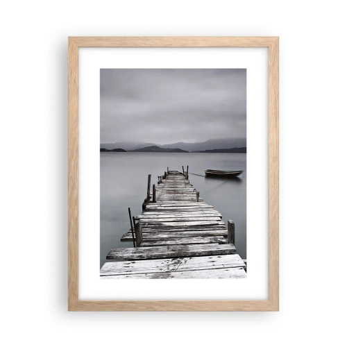 Een poster in een licht eiken lijst - Je kunt morgen gaan - 30x40 cm