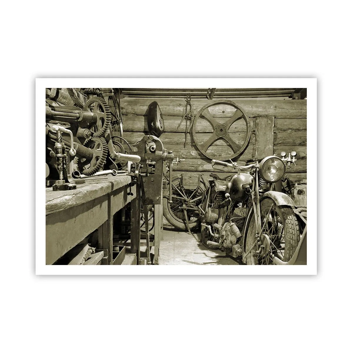 Poster - In de schuur van oom Władek - 100x70 cm