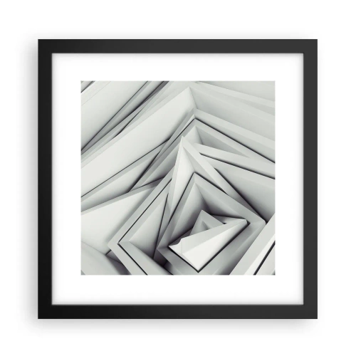 Poster in een zwarte lijst - Scherpe hoeken knoppen - 30x30 cm