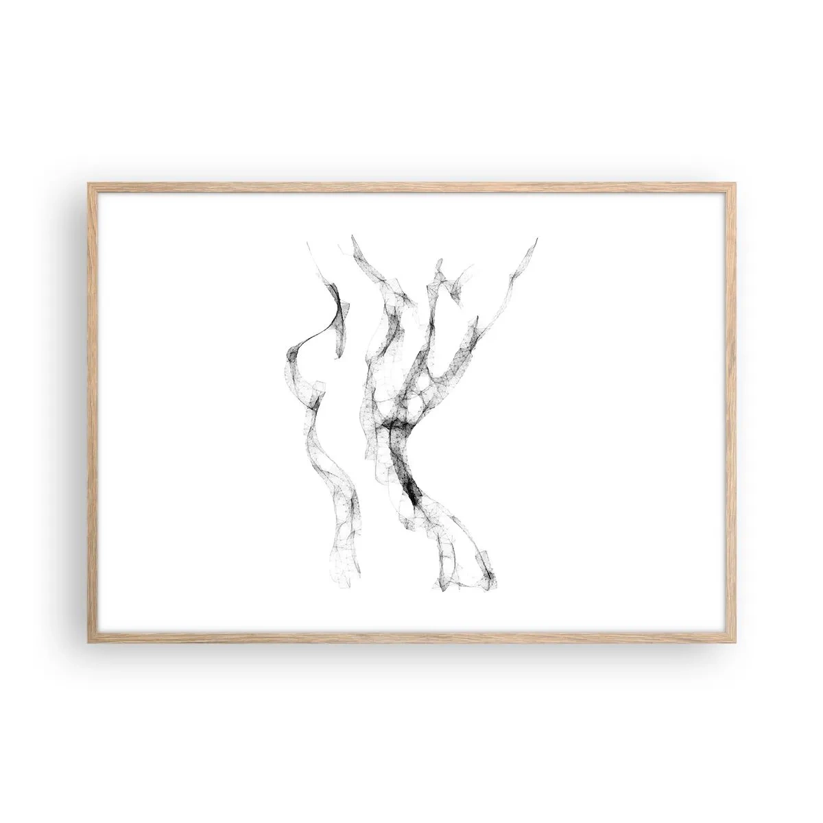 Een poster in een licht eiken lijst - Mooi en sterk - 100x70 cm