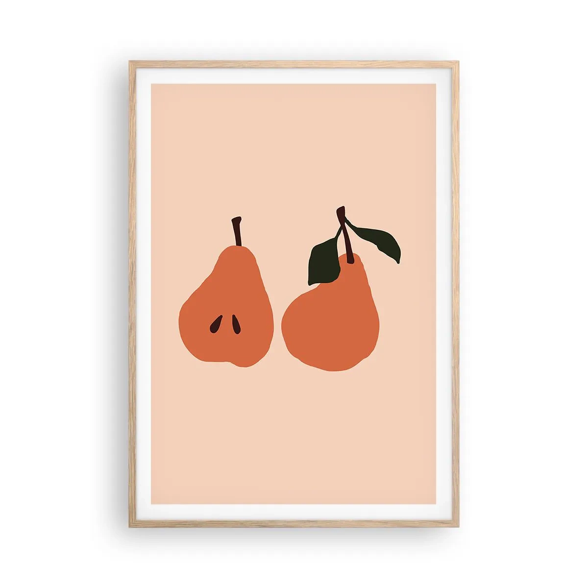 Een poster in een licht eiken lijst - Zoetheid zelf - 70x100 cm