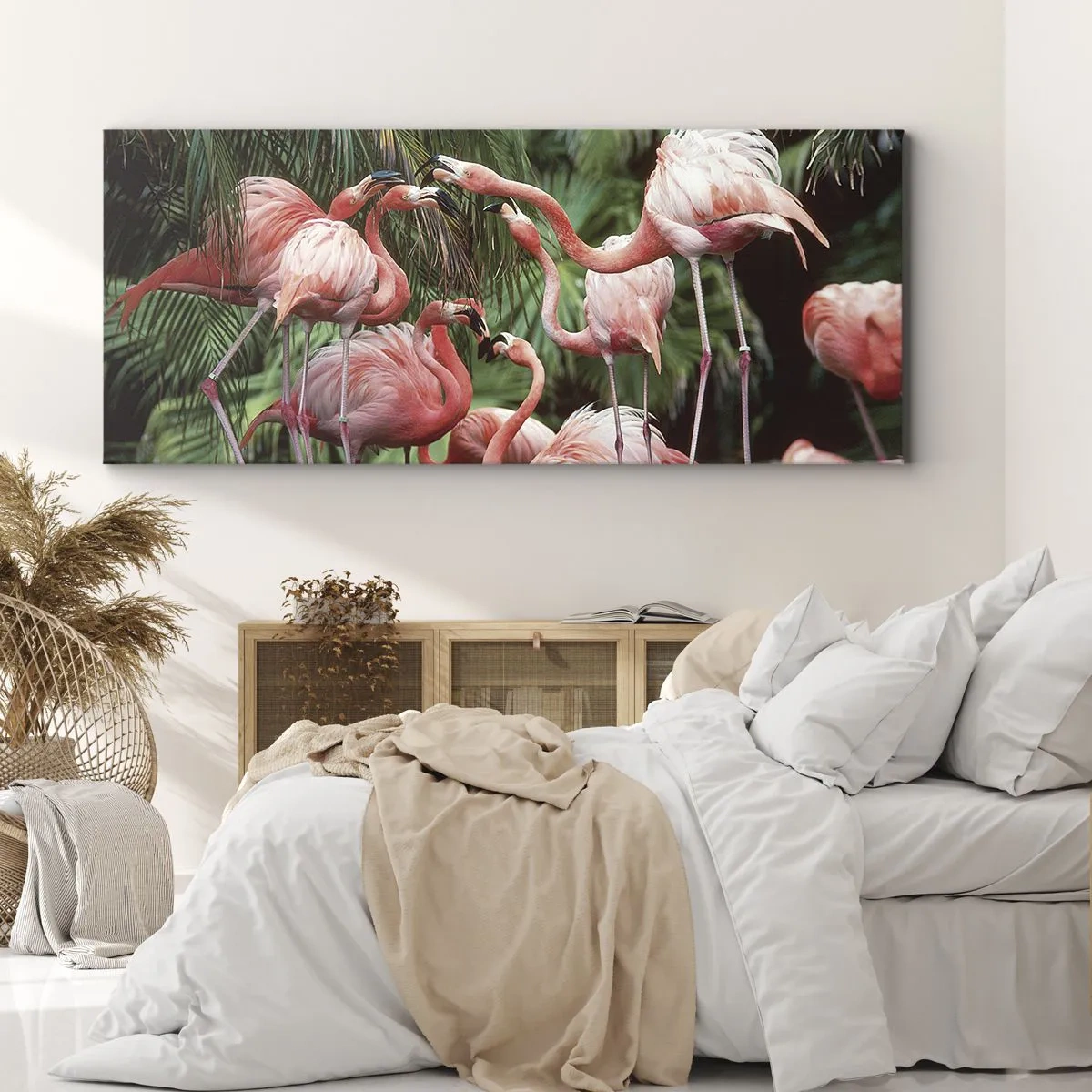 Schilderen op canvas - Middag roddels - 100x40 cm