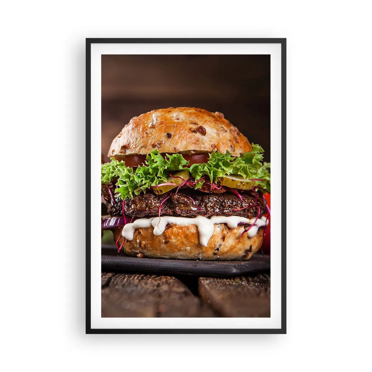 Poster in een zwarte lijst - Amerikaanse droom - 61x91 cm