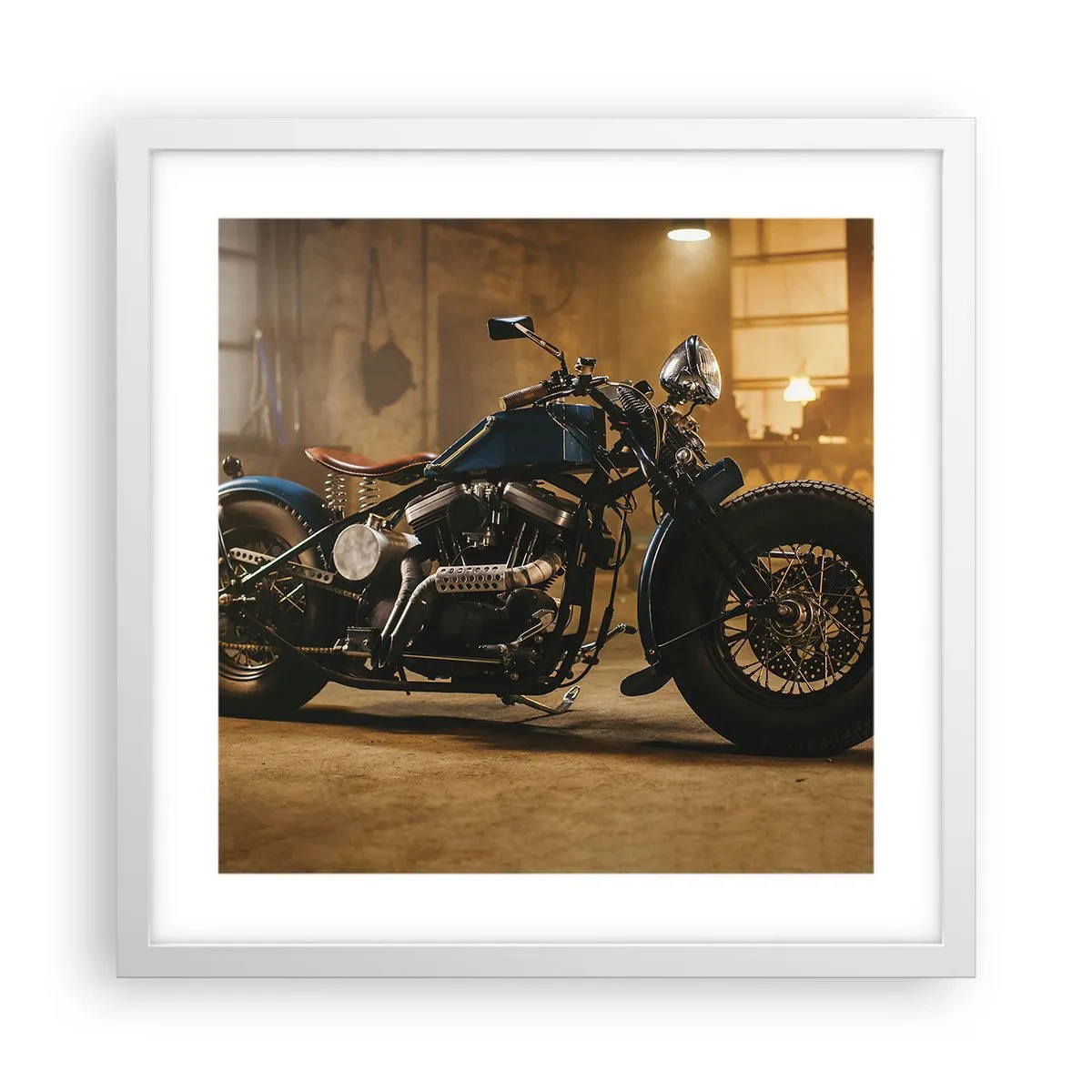 Poster in een witte lijst - Ik kan alles - 40x40 cm