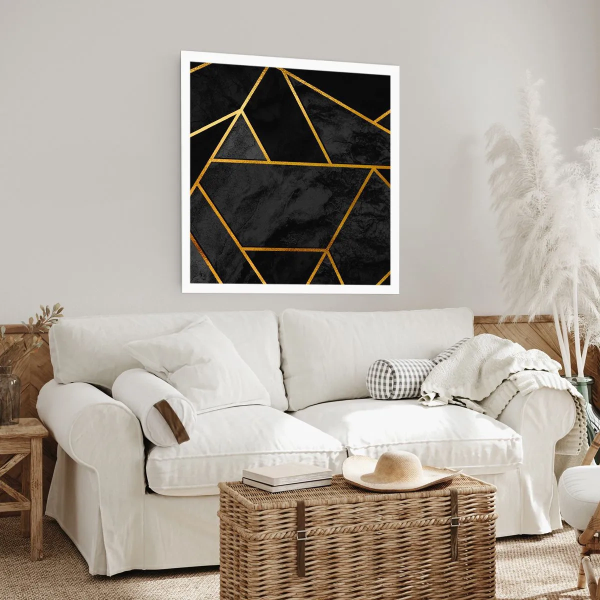 Poster - Duisternis en glans - 40x40 cm