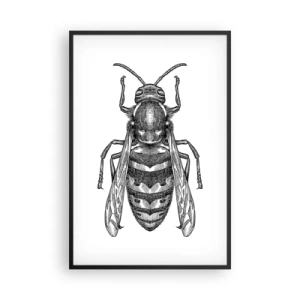 Poster in een zwarte lijst - Van een insectenplaneet - 61x91 cm