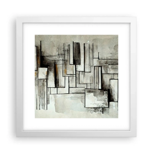 Poster in een witte lijst - De kracht van eenvoud - 30x30 cm