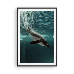Poster in een zwarte lijst - Welkom in mijn wereld - 61x91 cm