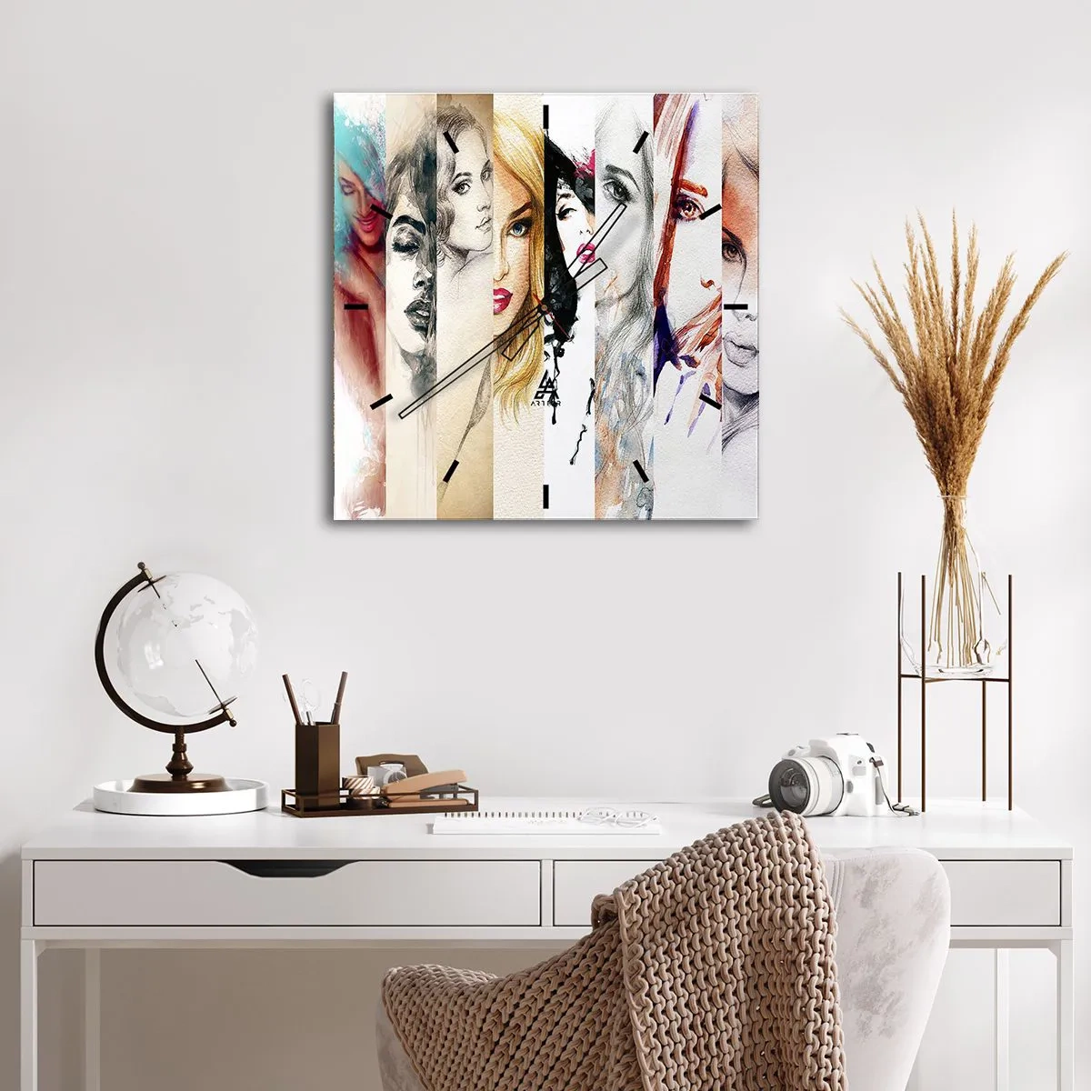 Wandklok - Klok - En jij bent het altijd - 40x40 cm